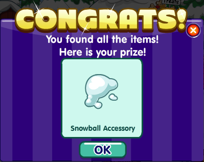 Fantage On Ice Snowball Hunt Snowball Accessory