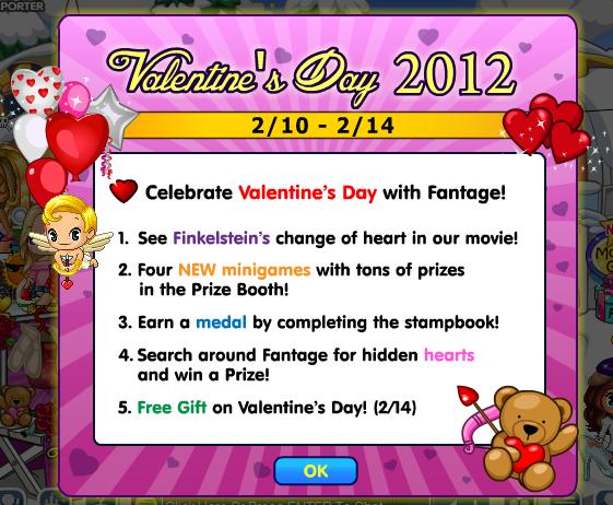 Fantage: Valentine’s Day 2012 Event